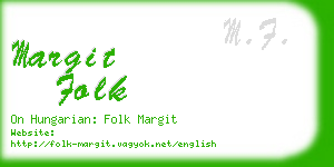 margit folk business card